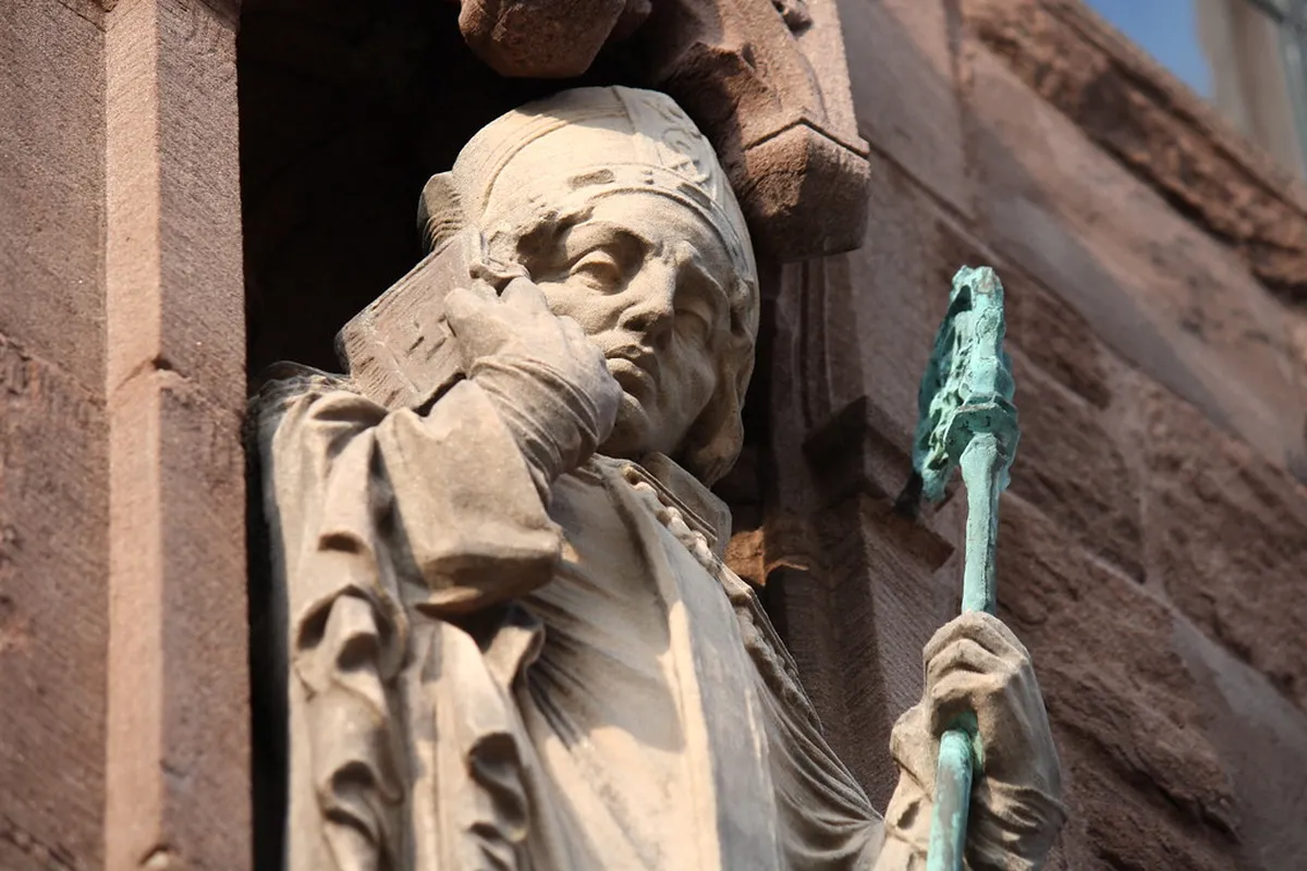 Christ Blessing Statue