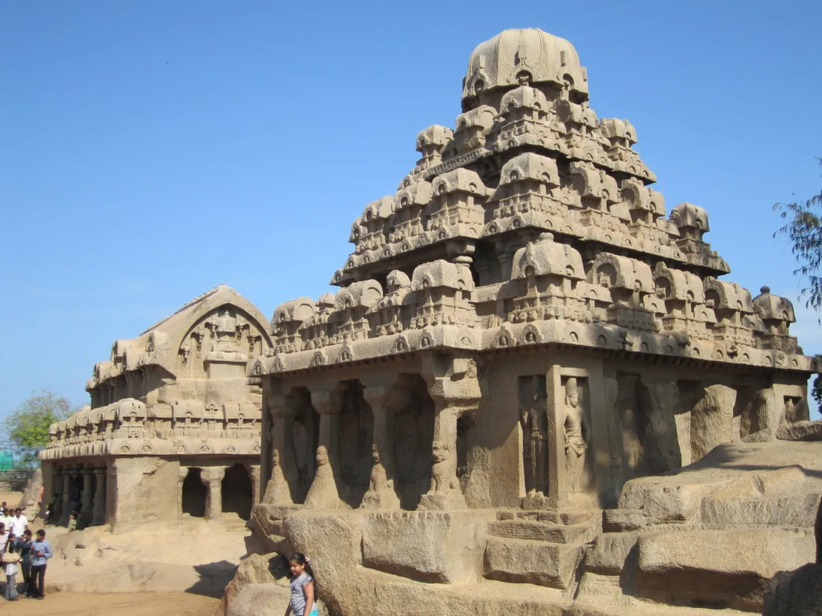 Shore Temple and Five Rathas
